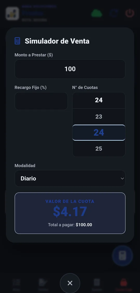Simulador de venta